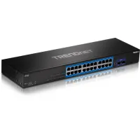 TRENDnet TEG-30262 24-Port Gigabit Switch with 2 x 10G SFP+ Slots